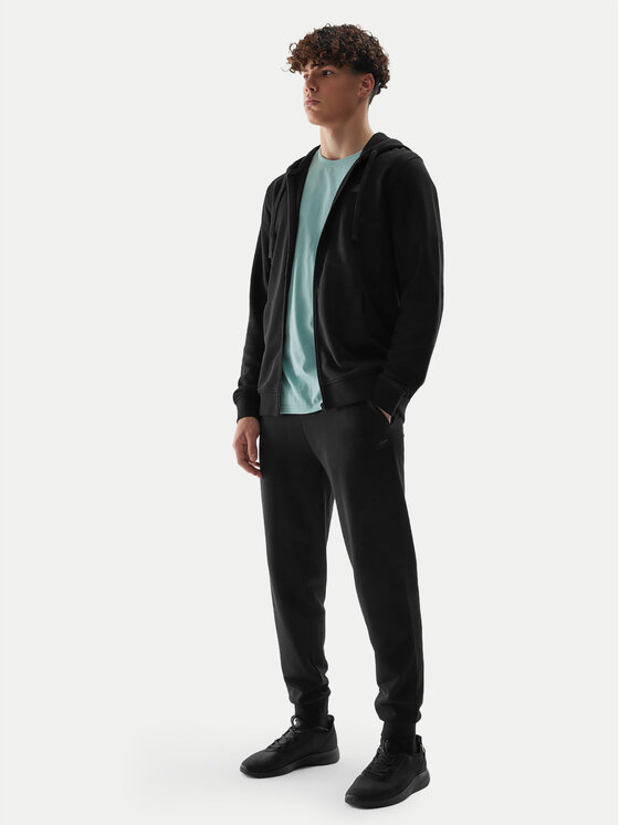 4F 4F Μπλούζα 4FWSS24TSWSM0951 Μαύρο Regular Fit