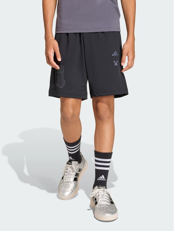 adidas adidas Szorty materiałowe 158795 Czarny Regular Fit
