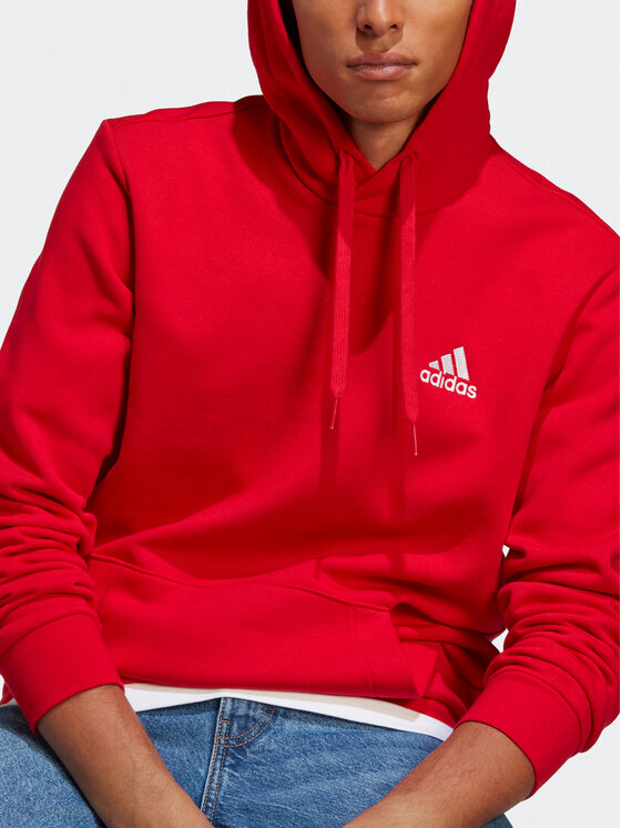 adidas adidas Jopa Essentials Fleece Hoodie H47018 Rdeča Regular Fit