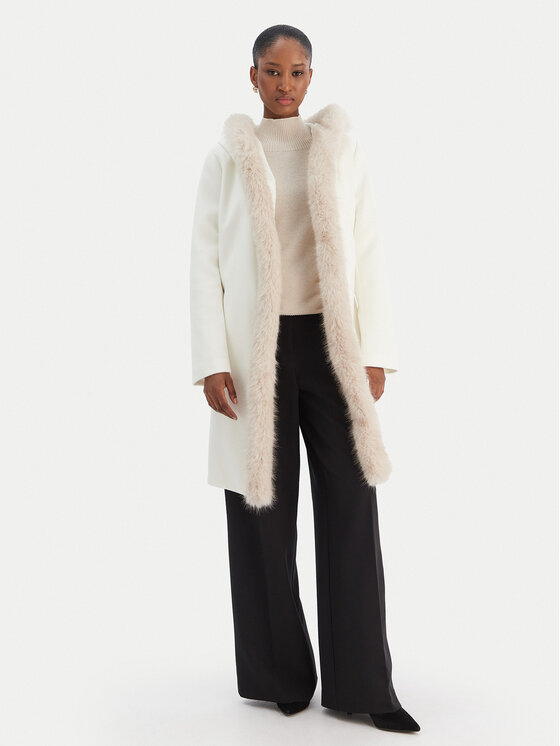 Rinascimento Rinascimento Cappotto invernale CFC0126714003 Écru Regular Fit