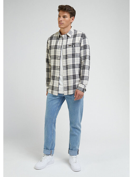 Lee Lee Camicia LEESURE SHIRT Bianco Regular Fit