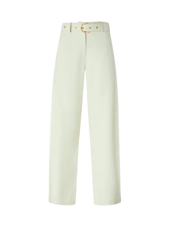 PINKO PINKO Jazdecké nohavice Pantaloni con cintura Zelená Regular Fit