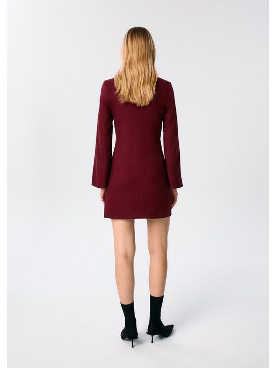 MARI PRETI MARI PRETI Abito da cocktail Charm Bordeaux Regular Fit