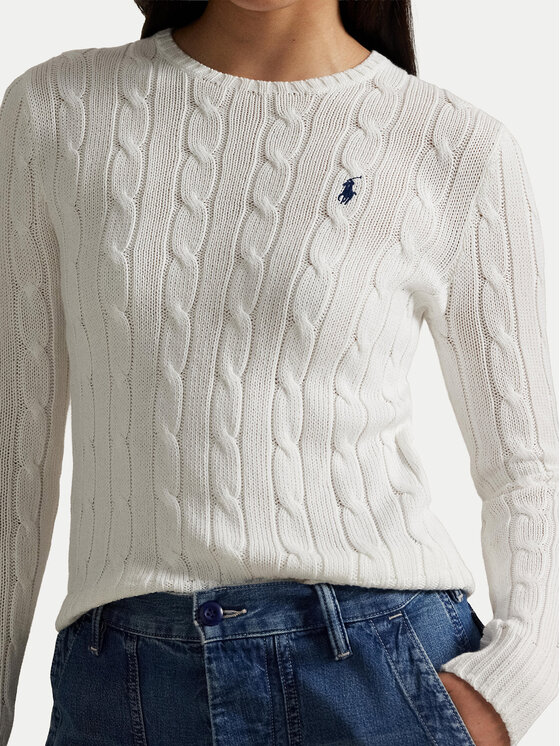 Polo Ralph Lauren Polo Ralph Lauren Megztinis 211971869007 Balta Slim Fit