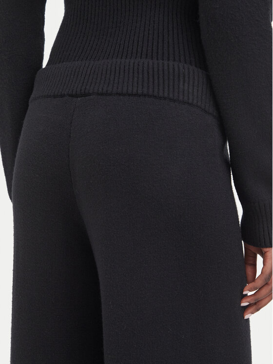 Juicy Couture Juicy Couture Megztos kelnės JCWBJ226310 Juoda Relaxed Fit