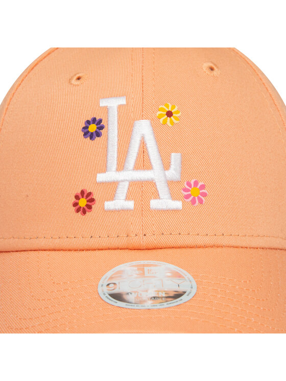 New Era New Era Czapka z daszkiem Wmns Flower 940 La Dodgers 60435013 Pomarańczowy
