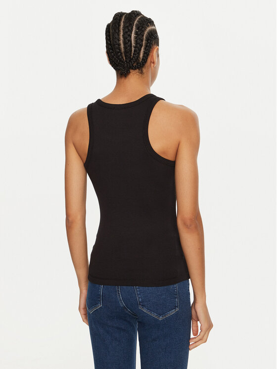 Calvin Klein Calvin Klein Top Graphic K20K208065 Czarny Slim Fit