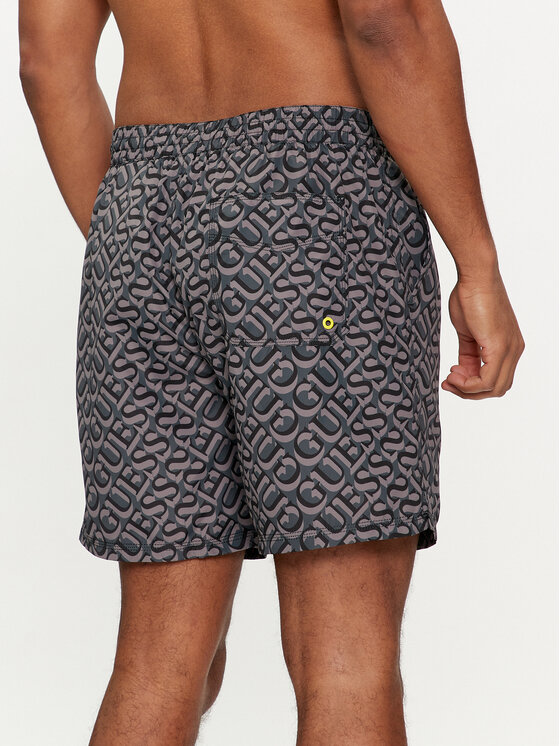 Guess Guess Szorty kąpielowe F4GT06 WG2A2 Czarny Regular Fit