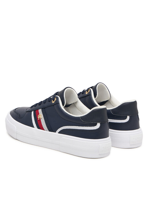 Tommy Hilfiger Tommy Hilfiger Tenisice Th Platform Vulc Leather FW0FW09603 Tamnoplava