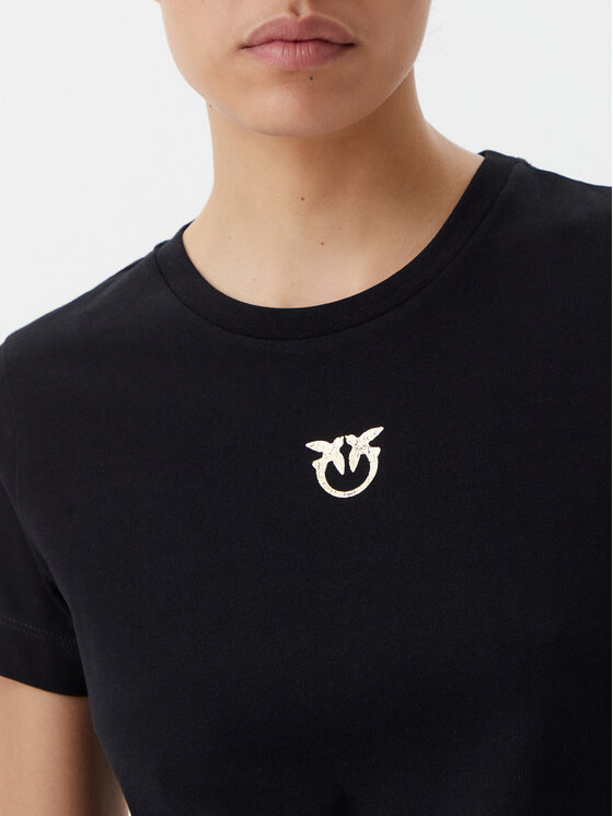 PINKO PINKO Tricou Bussolotto 100355 A2OD Negru Regular Fit