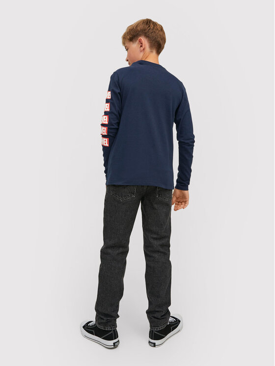 Jack & Jones Junior Jack & Jones Junior Bluzka MARVEL 12217803 Granatowy Regular Fit