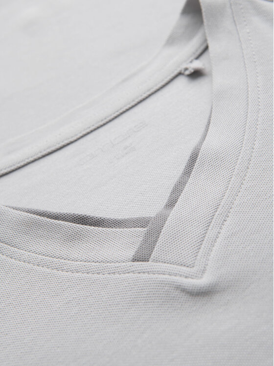 Ombre Ombre T-Shirt OM-TSCT-0198 Szary Regular Fit