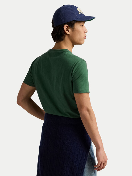 Polo Ralph Lauren Polo Ralph Lauren Majica 710671438425 Zelena Custom Slim Fit