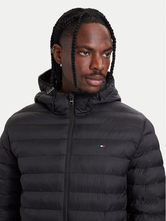 Tommy Hilfiger Tommy Hilfiger Преходно яке MW0MW43464 Черен Regular Fit