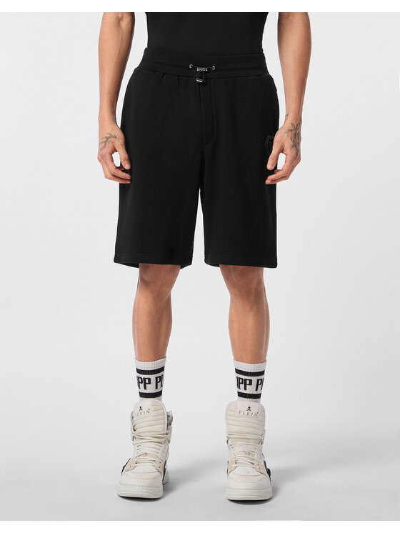 PHILIPP PLEIN PHILIPP PLEIN Pantaloncini sportivi 24623 Nero Jogger Fit