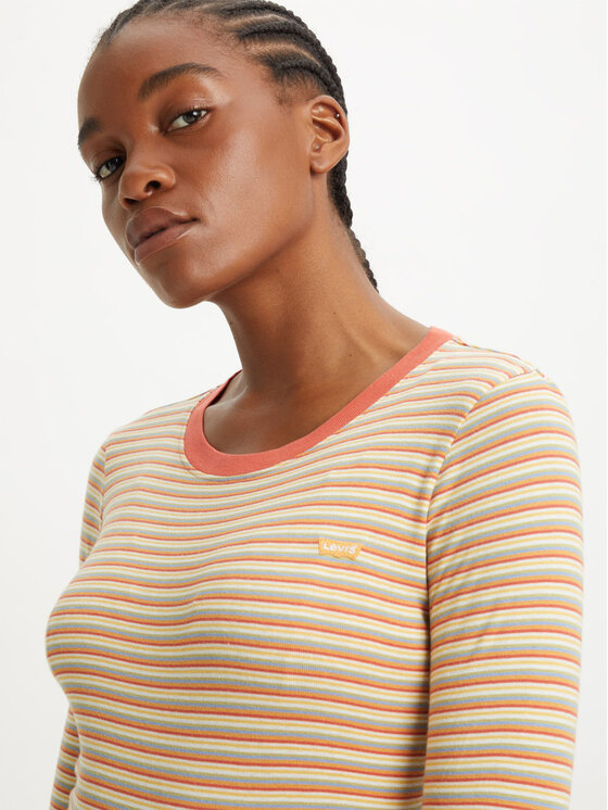 T-shirt Ls Baby 695550042 Arancione Regular Fit