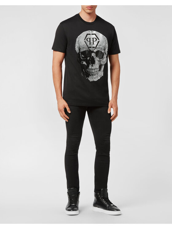 PHILIPP PLEIN PHILIPP PLEIN T-Shirt 3043 Czarny Regular Fit