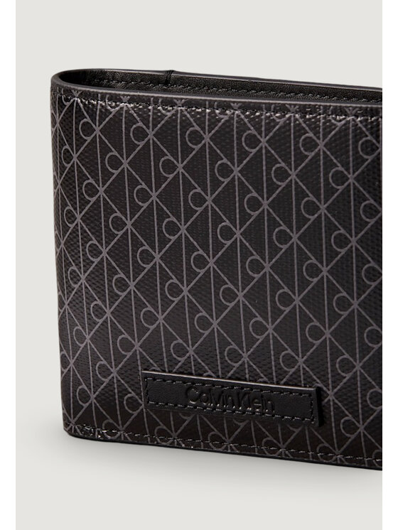 Calvin Klein Calvin Klein Πορτοφόλι COATED EW BILL FOLD w/ COIN Μαύρο