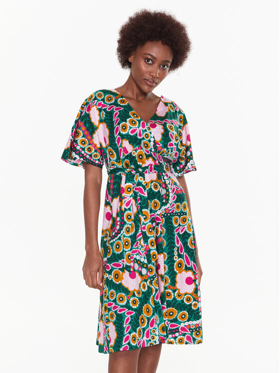 Weekend Max Mara Weekend Max Mara Kasdieninė suknelė Dizzy 23562106 Žalia Regular Fit