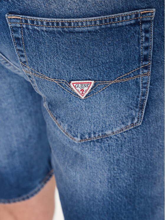 Guess Guess Szorty jeansowe Rodeo M3GD27 D4T9G Granatowy Regular Fit