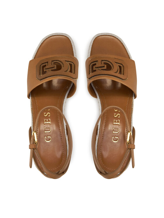 Guess Guess Espadryle FLJTAN LEA04 Brązowy