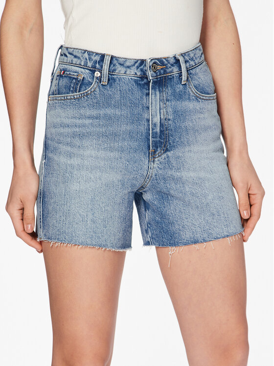 Tommy Hilfiger Tommy Hilfiger Džinsiniai šortai Lyra WW0WW40213 Mėlyna Regular Fit