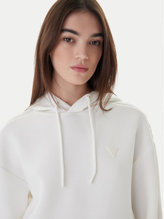 Guess Guess Felpa Brenda V2YQ18 K7UW2 Bianco Regular Fit