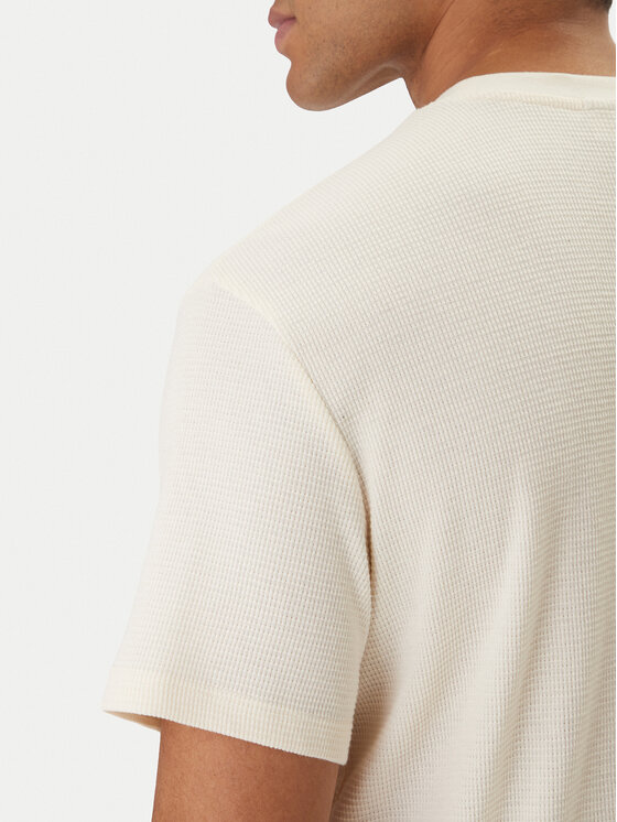 Calvin Klein Jeans Calvin Klein Jeans T-Shirt Waffle Badge LV04RD008G Beige Regular Fit