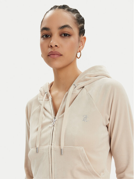Juicy Couture Juicy Couture Majica dugih rukava Madison JCWA122001 Bež Slim Fit