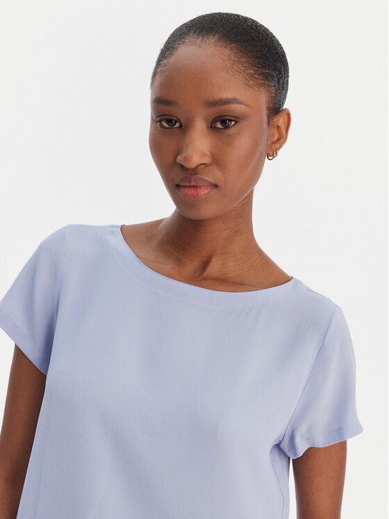 Marella Marella Блуза Cartone 2615111021 Светлосиньо Regular Fit