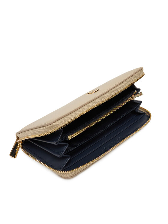 Tommy Hilfiger Tommy Hilfiger Голям дамски портфейл Th Icon Lrg Za AW0AW17744 Бежов