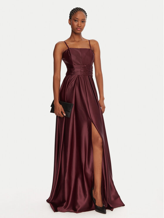 Rinascimento Rinascimento Abendkleid CFC0020046002 Dunkelrot Slim Fit