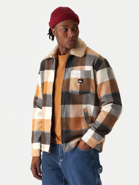 Quiksilver Quiksilver Geacă Dna Sherpa Harrington EQYJK04201 Maro Regular Fit