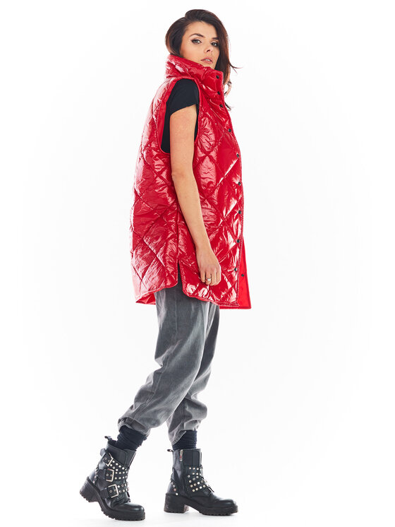 Awama Awama Bezrękawnik A383 Czerwony Basic Fit