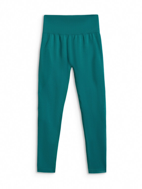 4F 4F Legginsy MULTI ACTIVE Turkusowy Slim Fit