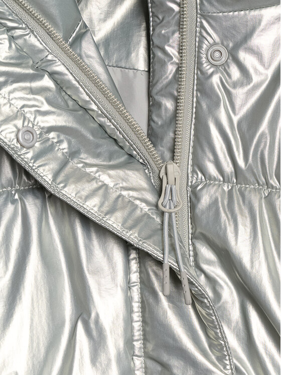 4F 4F Kurtka puchowa URBAN COMMUTER Szary jasny Oversize