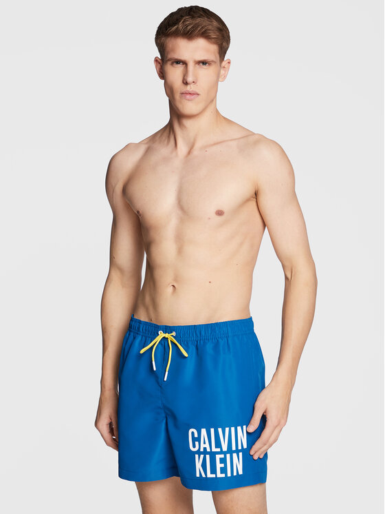 Calvin Klein Swimwear Calvin Klein Swimwear Szorty kąpielowe KM0KM00790 Niebieski Regular Fit