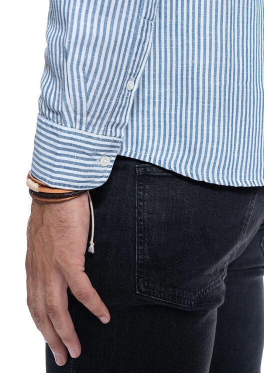 Wrangler Wrangler Camicia LS 1 PKT SHIRT Blu Regular Fit