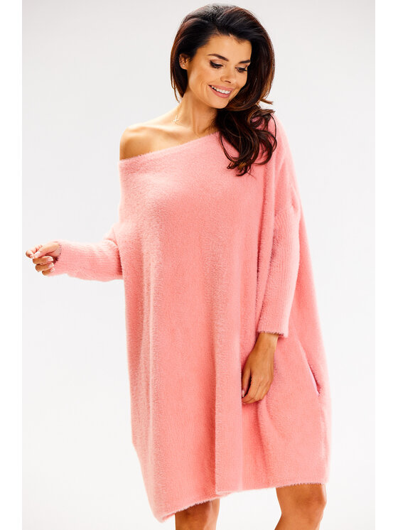 Awama Awama Maglione A618 Rosa Basic Fit