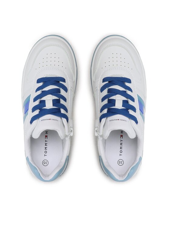 Tommy Hilfiger Tommy Hilfiger Αθλητικά Flag Low Cut Lace-Up Sneaker T3X9-32869-1355 S Λευκό