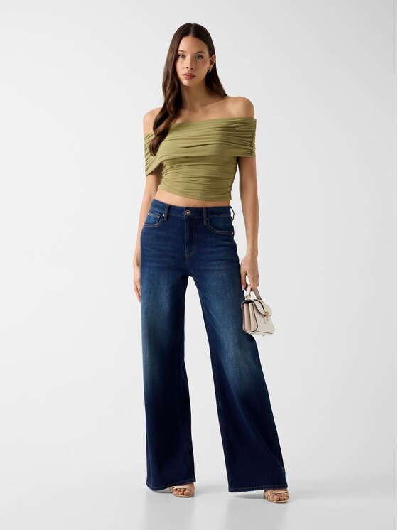 Guess Guess Top 183107 Zielony Classic Fit
