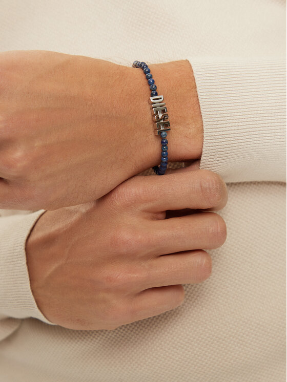 Diesel Diesel Käevõru Blue Agate Beaded Bracelet DX1544040 Sinine