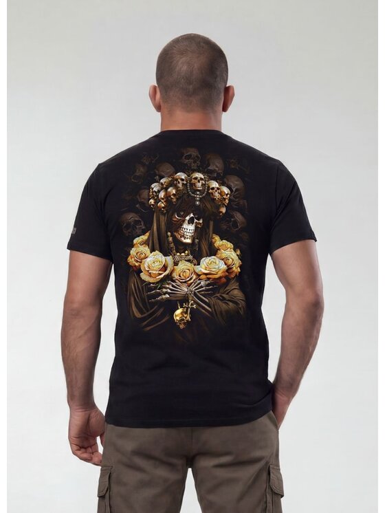 PITBULL PITBULL T-Shirt SANTA MUERTE 26 Czarny Regular Fit