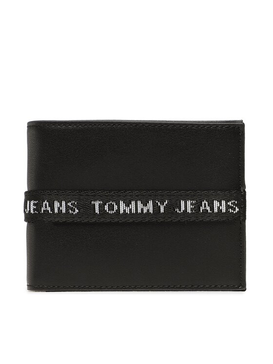 Tommy Jeans Große Herren Geldbörse Tjm Essential Cc & Coin AM0AM11218  Schwarz