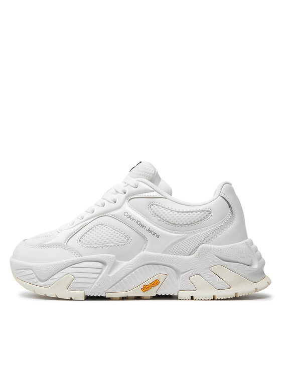 Calvin Klein Jeans Calvin Klein Jeans Sneakers Chunky Runner Vibram Mix In Met YW0YW01427 Bianco