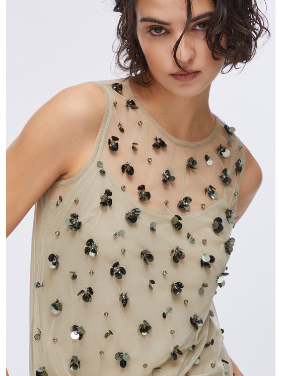 Liu Jo Liu Jo Top WA6310J3860P9240 Beige Regular Fit