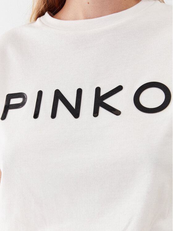 Pinko Pinko T-Shirt 101752 A150 Biały Regular Fit