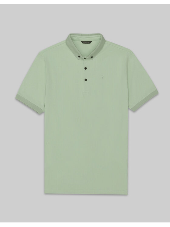 Borgio Borgio Polo matteo Zielony Classic Fit
