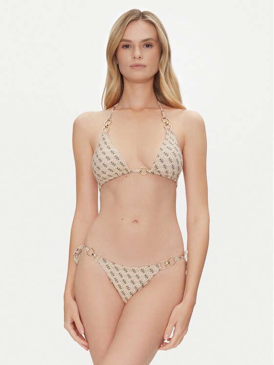 Guess Guess Vrchní část bikin E5GJ36 KCRL2 Béžová