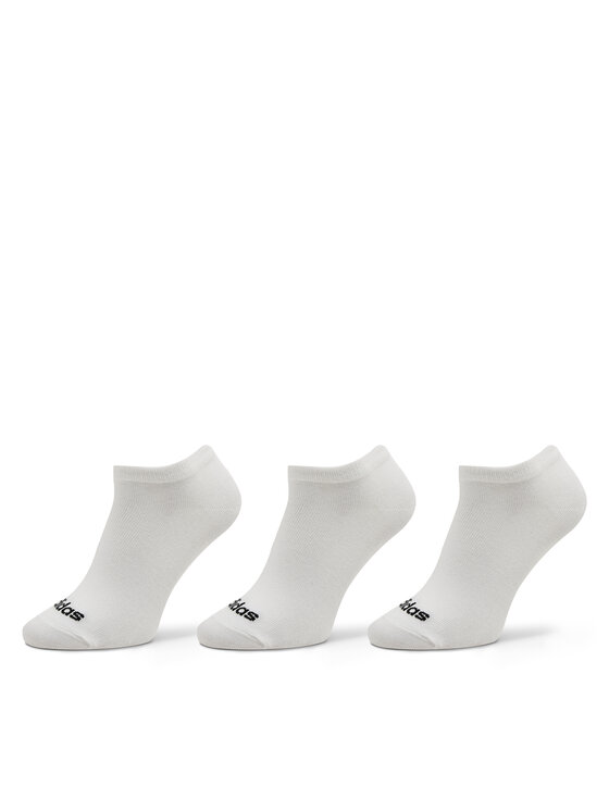 adidas Ponožky Krátke Unisex Thin Linear Low-Cut Socks 3 Pairs HT3447 Biela